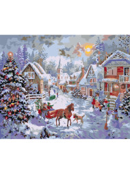 Картина по номерам &amp;quot;Деревня&amp;quot;