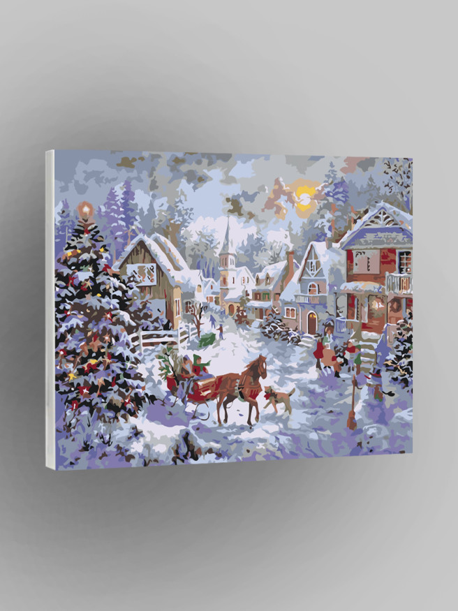 Картина по номерам &amp;quot;Деревня&amp;quot;