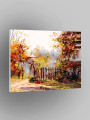 Картина по номерам &amp;quot;Осенний двор&amp;quot;