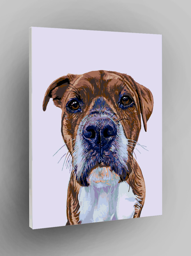 Картина по номерам &amp;quot;Портрет собаки&amp;quot;