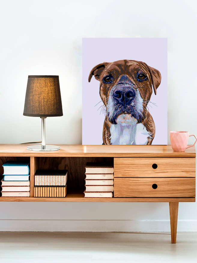 Картина по номерам &amp;quot;Портрет собаки&amp;quot;