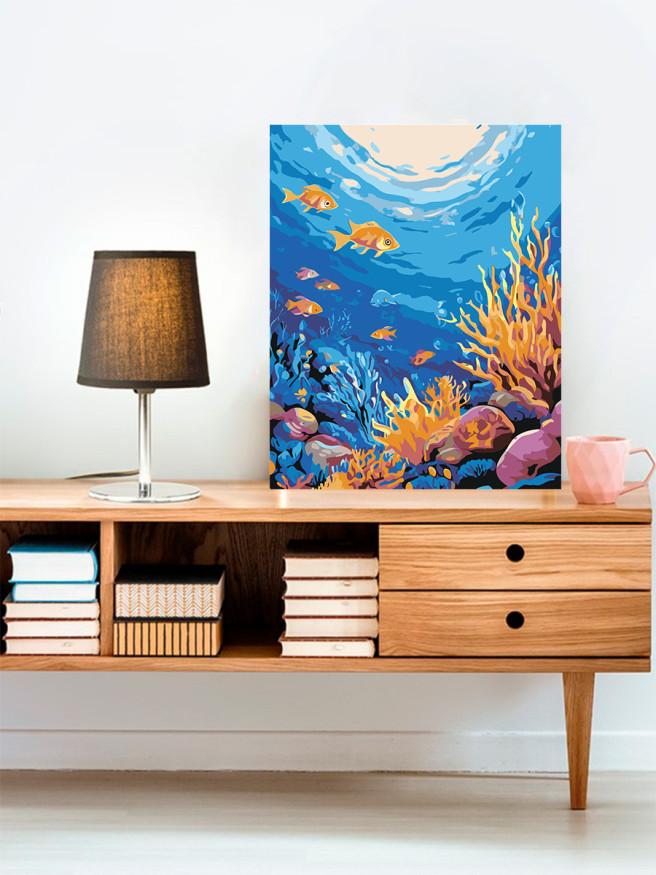 Raqamlar bo&amp;#039;yicha rasm &amp;quot;Suv osti hayoti&amp;quot;