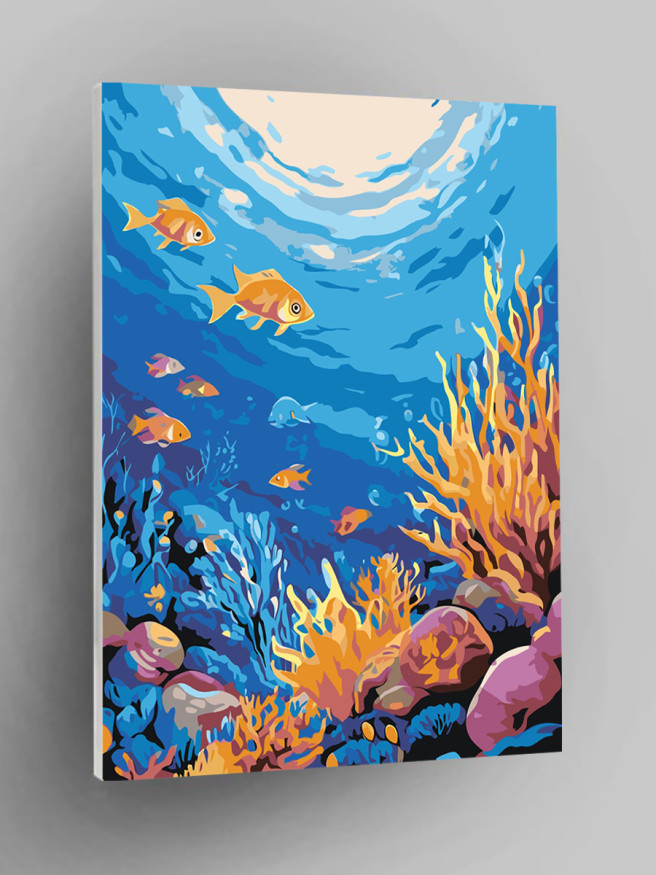 Raqamlar bo&amp;#039;yicha rasm &amp;quot;Suv osti hayoti&amp;quot;