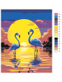 Картина по номерам &amp;quot;Пара фламинго&amp;quot;