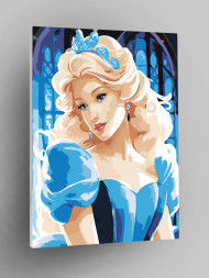 Картина по номерам &amp;quot;Красивая блондинка&amp;quot;