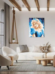 Картина по номерам &amp;quot;Красивая блондинка&amp;quot;