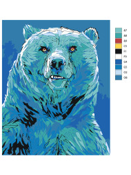 Raqamlar bo'yicha rasm "Katta ayiq"