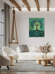 Картина по номерам &amp;quot;Деревья с корнями&amp;quot;