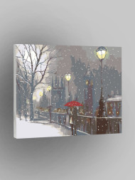 Картина по номерам &amp;quot;Снегопад&amp;quot;