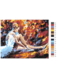 Raqamlar bo&#039;yicha rasm &quot;Yosh balerina&quot;