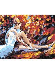 Raqamlar bo&#039;yicha rasm &quot;Yosh balerina&quot;