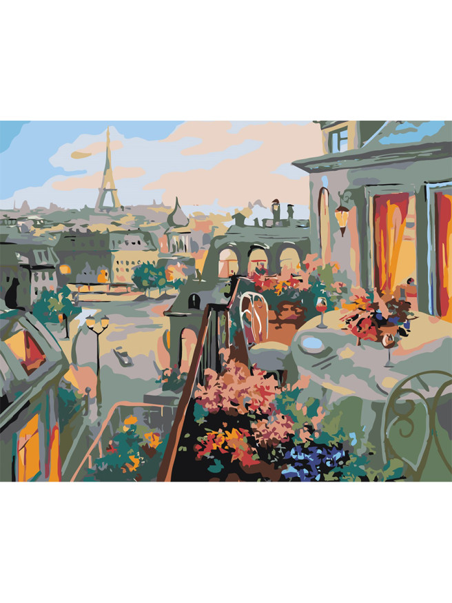 Картина по номерам &amp;quot;Городской пейзаж&amp;quot;