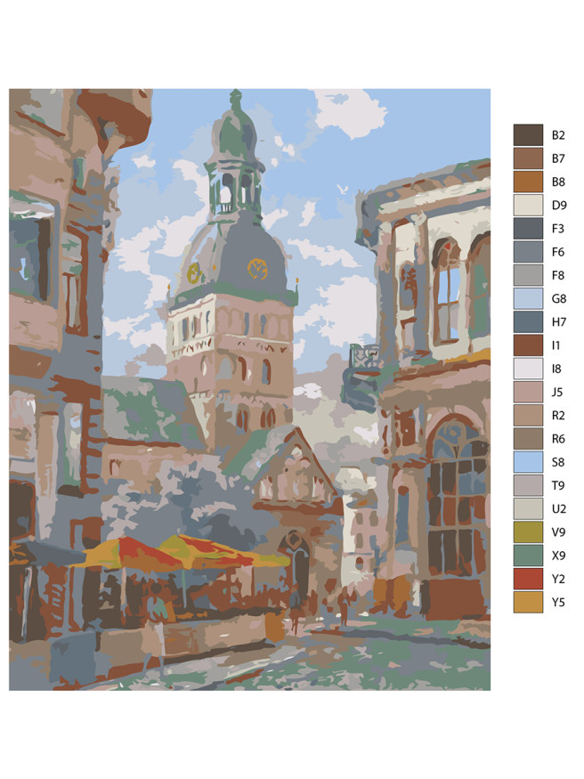 Картина по номерам &amp;quot;Город&amp;quot;