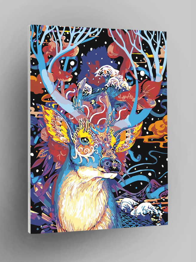 Raqamlar bo&amp;#039;yicha rasm &amp;quot;Sehrli kiyik&amp;quot;