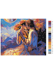 Картина по номерам &amp;quot;Влюблённая пара&amp;quot;