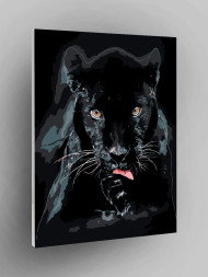 Raqamlar bo&#039;yicha rasm &quot;Qora pantera&quot;