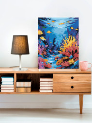 Raqamlar bo'yicha rasm "Dengiz hayoti"