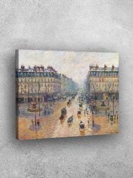 Постер на холсте "Писсарро – Бульвар Монмартр утром"