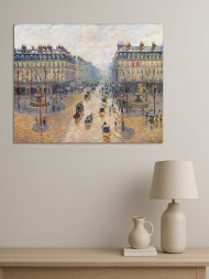 Постер на холсте "Писсарро – Бульвар Монмартр утром"