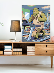 Raqamlar bo‘yicha rasm &quot;Shrek sport zalida&quot;