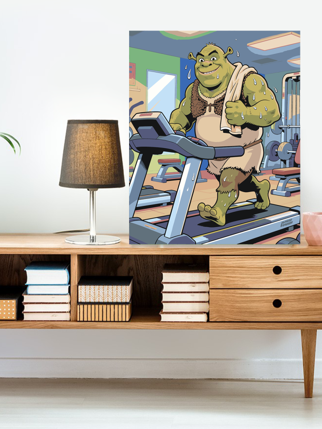 Raqamlar bo‘yicha rasm &amp;quot;Shrek sport zalida&amp;quot;