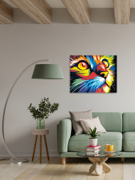 Raqamlar bo&#039;yicha rasm &quot;Yorqin mushuk&quot;