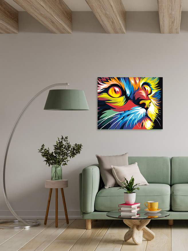 Raqamlar bo&amp;#039;yicha rasm &amp;quot;Yorqin mushuk&amp;quot;