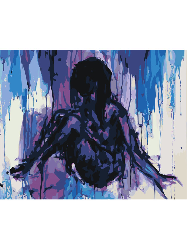 Картина по номерам &amp;quot;Женщина под ливнем&amp;quot;