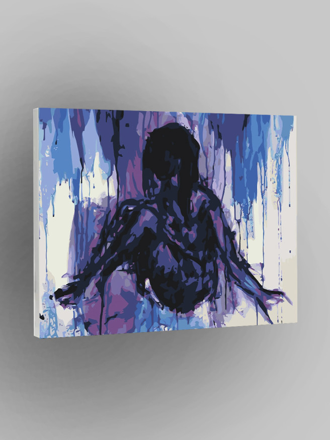 Картина по номерам &amp;quot;Женщина под ливнем&amp;quot;