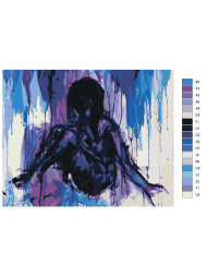 Картина по номерам &amp;quot;Женщина под ливнем&amp;quot;