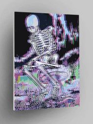 Картина по номерам &amp;quot;Скелет на грибе&amp;quot;