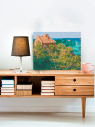 Raqamlar bo&#039;yicha rasm &quot;Dengiz oldidagi uyni peyzaji&quot;