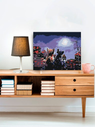 Картина по номерам &amp;quot;Пара котиков&amp;quot;