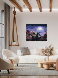 Картина по номерам &amp;quot;Пара котиков&amp;quot;