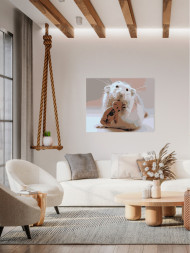 Raqamlar bo'yicha rasm "Ayiqcha bilan sichqoncha"