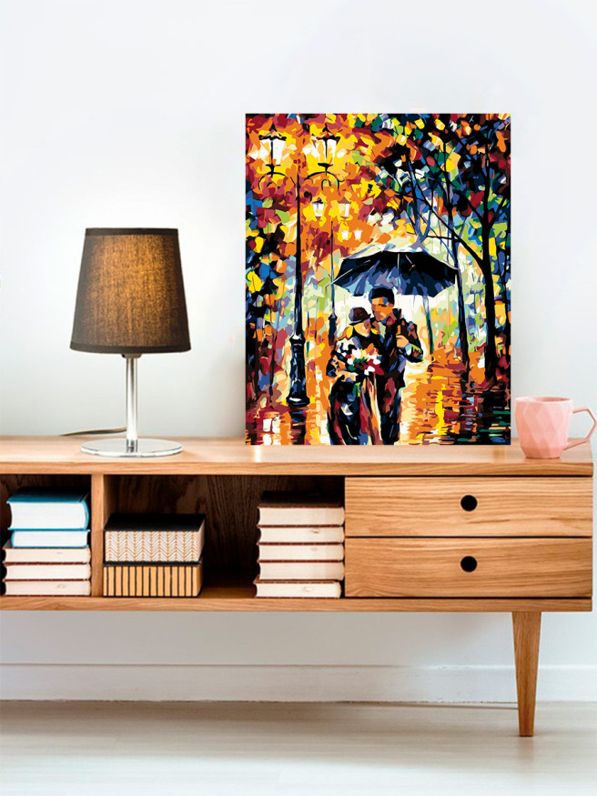 Картина по номерам &amp;quot;Пара под зонтом&amp;quot;