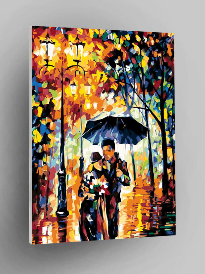 Картина по номерам &amp;quot;Пара под зонтом&amp;quot;