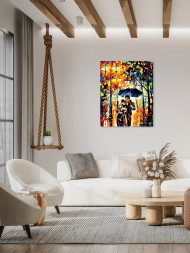 Картина по номерам &amp;quot;Пара под зонтом&amp;quot;