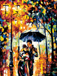 Картина по номерам &amp;quot;Пара под зонтом&amp;quot;