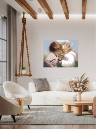 Картина по номерам &amp;quot;Два ребёнка&amp;quot;