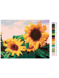 Картина по номерам &amp;quot;Подсолнухи&amp;quot;