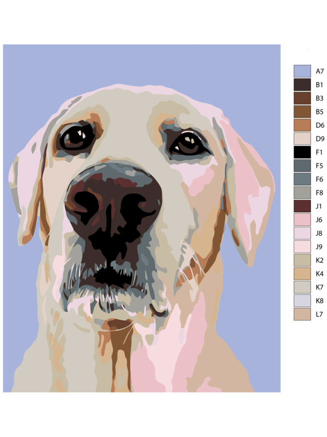 Raqamlar bo&amp;#039;yicha rasm &amp;quot;Kuchuk rasmi&amp;quot;