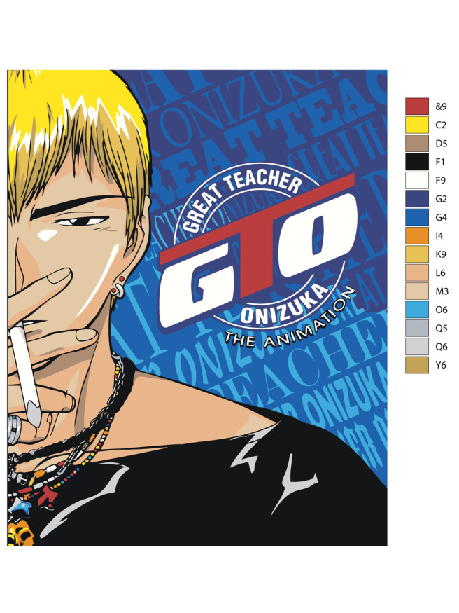Картина по номерам &amp;quot;Крутой учитель Онидзука&amp;quot;