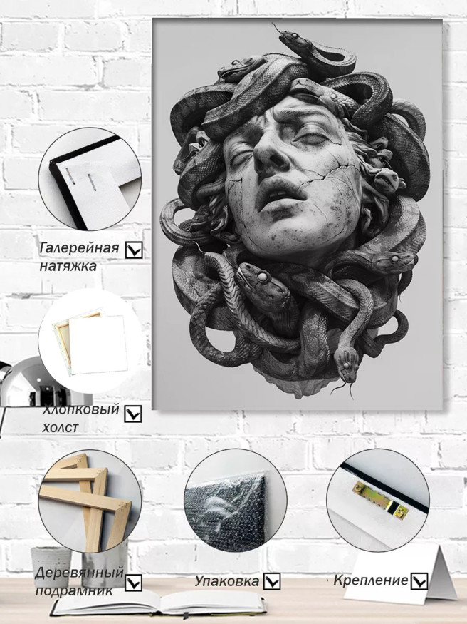 Постер на холсте &amp;quot;Плач Медузы&amp;quot;