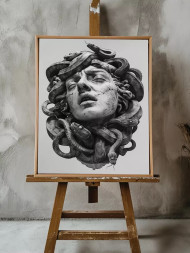 Holstga bosilgan poster "Meduzaning nidosi"