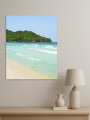 Постер на холсте &amp;quot;Зелёный остров и морской берег&amp;quot;