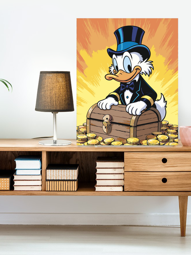 Raqamlar bo‘yicha rasm &amp;quot;Amaki Skrudj va oltin sandiq&amp;quot;