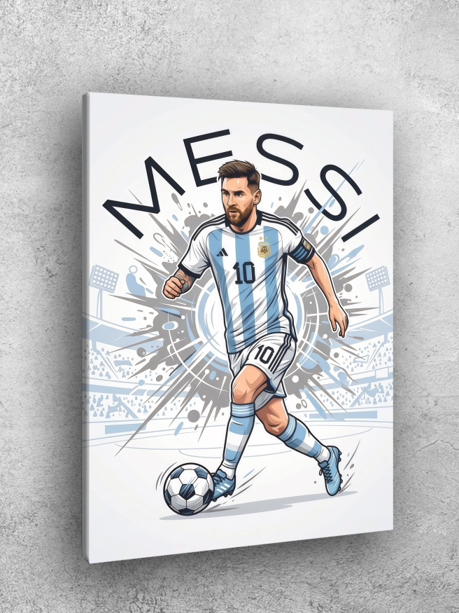 Holstga bosilgan poster &amp;quot;Futbolchi Messi