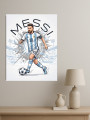 Holstga bosilgan poster &amp;quot;Futbolchi Messi