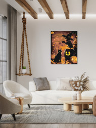 Raqamlar bo'yicha rasm "Mushukning mehmondo'stligi"